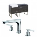 American Imaginations AI-10403 Plywood-Melamine Vanity Set In Dawn Grey With 8-in. o.c. CUPC Faucet