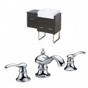 American Imaginations AI-10423 Plywood-Melamine Vanity Set In Dawn Grey With 8-in. o.c. CUPC Faucet