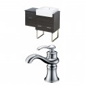 American Imaginations AI-10430 Plywood-Melamine Vanity Set In Dawn Grey With Single Hole CUPC Faucet