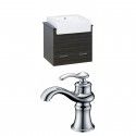 American Imaginations AI-10486 Plywood-Melamine Vanity Set In Dawn Grey With Single Hole CUPC Faucet
