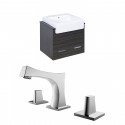 American Imaginations AI-10492 Plywood-Melamine Vanity Set In Dawn Grey With 8-in. o.c. CUPC Faucet