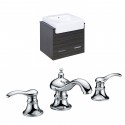 American Imaginations AI-10493 Plywood-Melamine Vanity Set In Dawn Grey With 8-in. o.c. CUPC Faucet
