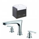 American Imaginations AI-10494 Plywood-Melamine Vanity Set In Dawn Grey With 8-in. o.c. CUPC Faucet
