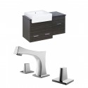 American Imaginations AI-10506 Plywood-Melamine Vanity Set In Dawn Grey With 8-in. o.c. CUPC Faucet