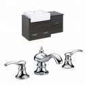 American Imaginations AI-10507 Plywood-Melamine Vanity Set In Dawn Grey With 8-in. o.c. CUPC Faucet