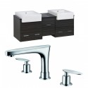 American Imaginations AI-10536 Plywood-Melamine Vanity Set In Dawn Grey With 8-in. o.c. CUPC Faucet