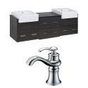 American Imaginations AI-10549 Plywood-Melamine Vanity Set In Dawn Grey With Single Hole CUPC Faucet