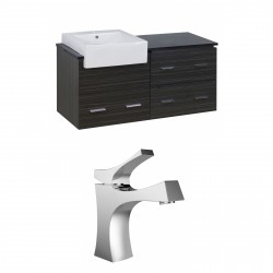 American Imaginations AI-10569 Plywood-Melamine Vanity Set In Dawn Grey With Single Hole CUPC Faucet