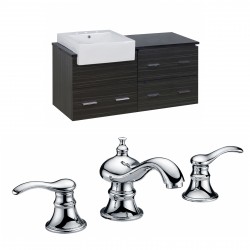 American Imaginations AI-10577 Plywood-Melamine Vanity Set In Dawn Grey With 8-in. o.c. CUPC Faucet