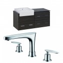 American Imaginations AI-10578 Plywood-Melamine Vanity Set In Dawn Grey With 8-in. o.c. CUPC Faucet