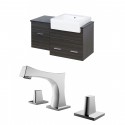 American Imaginations AI-10611 Plywood-Melamine Vanity Set In Dawn Grey With 8-in. o.c. CUPC Faucet