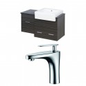 American Imaginations AI-10620 Plywood-Melamine Vanity Set In Dawn Grey With Single Hole CUPC Faucet
