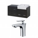 American Imaginations AI-10635 Plywood-Melamine Vanity Set In Dawn Grey With Single Hole CUPC Faucet