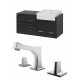 American Imaginations AI-10639 Plywood-Melamine Vanity Set In Dawn Grey With 8-in. o.c. CUPC Faucet