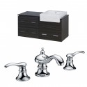 American Imaginations AI-10640 Plywood-Melamine Vanity Set In Dawn Grey With 8-in. o.c. CUPC Faucet