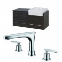 American Imaginations AI-10641 Plywood-Melamine Vanity Set In Dawn Grey With 8-in. o.c. CUPC Faucet