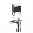 American Imaginations AI-17316 Plywood-Melamine Vanity Set In Dawn Grey With Single Hole CUPC Faucet