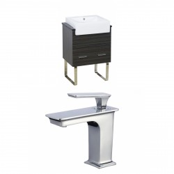 American Imaginations AI-17317 Plywood-Melamine Vanity Set In Dawn Grey With Single Hole CUPC Faucet