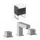 American Imaginations AI-17318 Plywood-Melamine Vanity Set In Dawn Grey With 8-in. o.c. CUPC Faucet