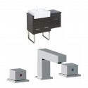 American Imaginations AI-17320 Plywood-Melamine Vanity Set In Dawn Grey With 8-in. o.c. CUPC Faucet