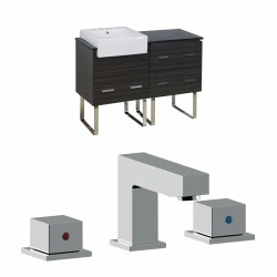 American Imaginations AI-17360 Plywood-Melamine Vanity Set In Dawn Grey With 8-in. o.c. CUPC Faucet