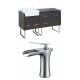 American Imaginations AI-17364 Plywood-Melamine Vanity Set In Dawn Grey With Single Hole CUPC Faucet