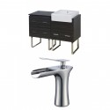 American Imaginations AI-17370 Plywood-Melamine Vanity Set In Dawn Grey With Single Hole CUPC Faucet