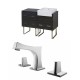 American Imaginations AI-17372 Plywood-Melamine Vanity Set In Dawn Grey With 8-in. o.c. CUPC Faucet