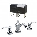 American Imaginations AI-17373 Plywood-Melamine Vanity Set In Dawn Grey With 8-in. o.c. CUPC Faucet