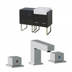 American Imaginations AI-17378 Plywood-Melamine Vanity Set In Dawn Grey With 8-in. o.c. CUPC Faucet