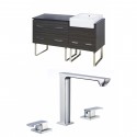 American Imaginations AI-17382 Plywood-Melamine Vanity Set In Dawn Grey With 8-in. o.c. CUPC Faucet