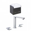 American Imaginations AI-17388 Plywood-Melamine Vanity Set In Dawn Grey With 8-in. o.c. CUPC Faucet