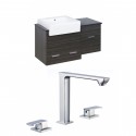American Imaginations AI-17390 Plywood-Melamine Vanity Set In Dawn Grey With 8-in. o.c. CUPC Faucet