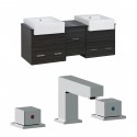 American Imaginations AI-17408 Plywood-Melamine Vanity Set In Dawn Grey With 8-in. o.c. CUPC Faucet