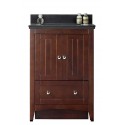 American Imaginations AI-17485 Plywood-Veneer Vanity Set In Walnut