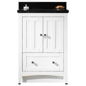 American Imaginations AI-17509 Plywood-Veneer Vanity Set In White