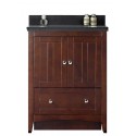 American Imaginations AI-17534 Plywood-Veneer Vanity Set In Walnut