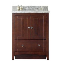 American Imaginations AI-17540 Plywood-Veneer Vanity Set In Walnut