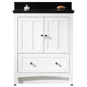 American Imaginations AI-17557 Plywood-Veneer Vanity Set In White