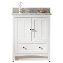 American Imaginations AI-17561 Plywood-Veneer Vanity Set In White