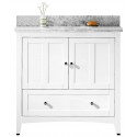 American Imaginations AI-17625 Plywood-Veneer Vanity Set In White