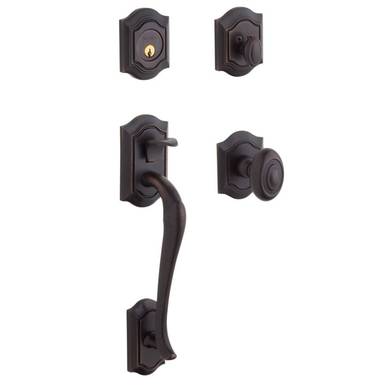 Baldwin Estate Series 85327 Bethpage Handleset w/ 5077 Bethpage Door Knob or 5447V Bethpage Door Lever