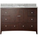 American Imaginations AI-17645 Plywood-Veneer Vanity Set In Walnut