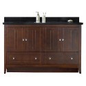 American Imaginations AI-17675 Plywood-Veneer Vanity Set In Walnut