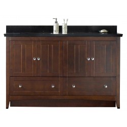 American Imaginations AI-17677 Plywood-Veneer Vanity Set In Walnut