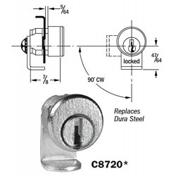 CompX C8720 Pin Tumbler Mail Box Lock