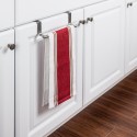 Hardware Resources OTDTHSS-R Stainless Steel Over-the-Door Towel Bar