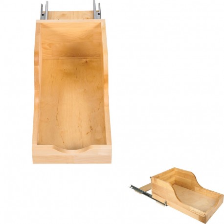 Preassembled Vanity High Back Rollout Shelf System