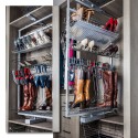 Hardware Resources RSBR-5 61" Rotating Shoe and Boot Rack for Closet System