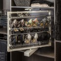 Hardware Resources RSR-04 27.5" wire rotating shoe rack with 4 shelves